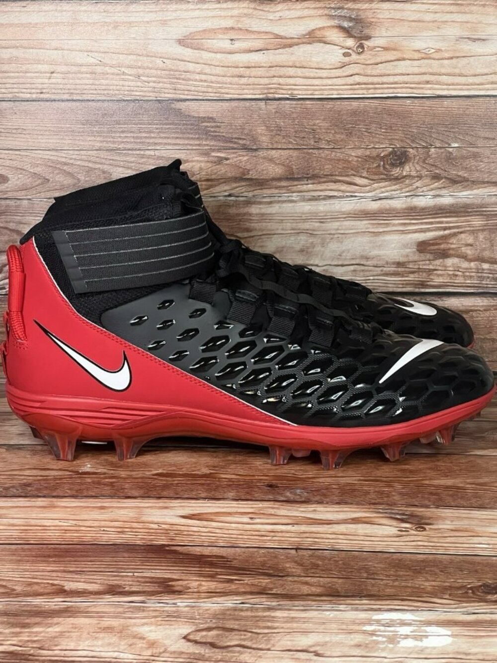 Nike PE Force Savage Pro 2 P Men's Sz 15 Football Cleats Black/Red BV3969-014